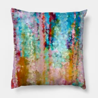 Dreamy multicoloured  cubist abstract Pillow