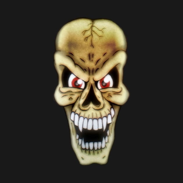 Cartoony Skull by MalcolmKirk