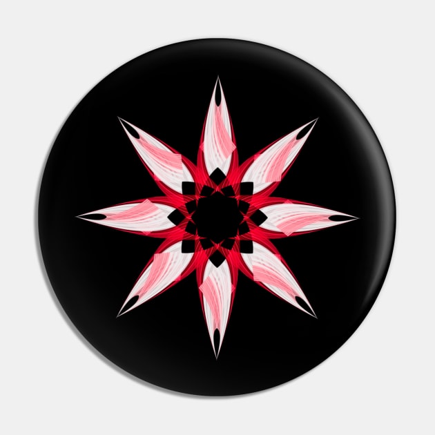 Red star Pin by Meo Design