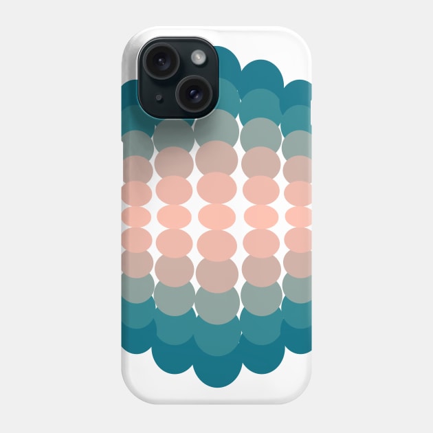 Geometric pattern abstract modern blue Phone Case by carolsalazar