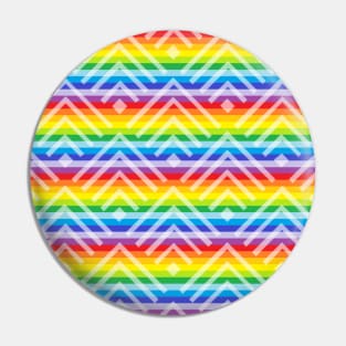 Rainbow Arrow Striped Pattern Pin