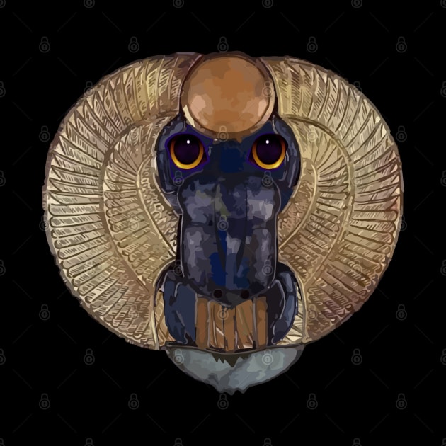 Ancient Egyptian Scarab and Baboon by emhoteb