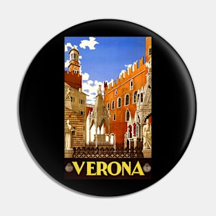 Verona, Italy 1938 Travel Poster Pin