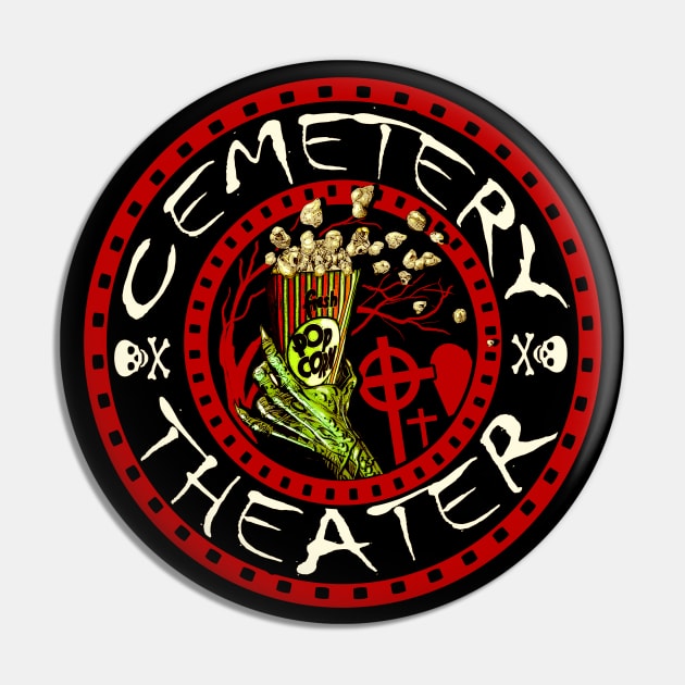 Official Cemetery Theater Logo Pin by CemeteryTheater