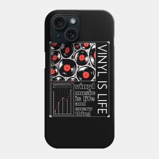 vinyl cells life form, vintage vinyl records Phone Case