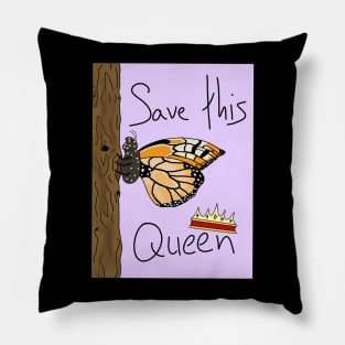 Save the Monarch Butterfly! Pillow