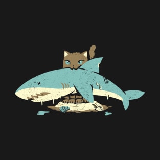 Cat Shark Funny Cat T-Shirt