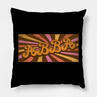 Groovy Groovy Retro A B B A Pillow