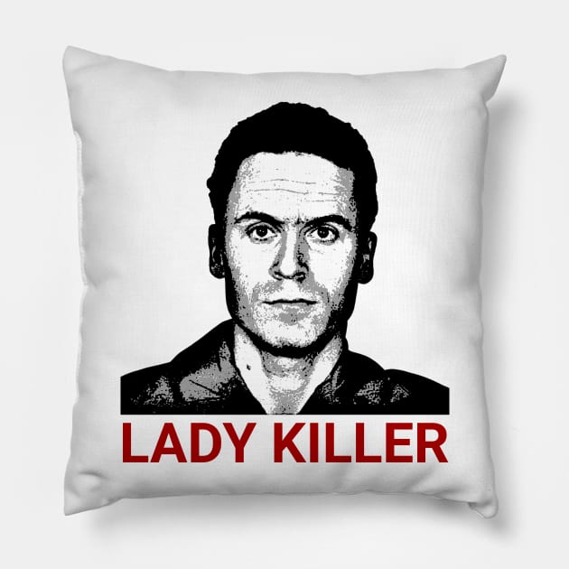 Ted bundy Pillow by Morishasha