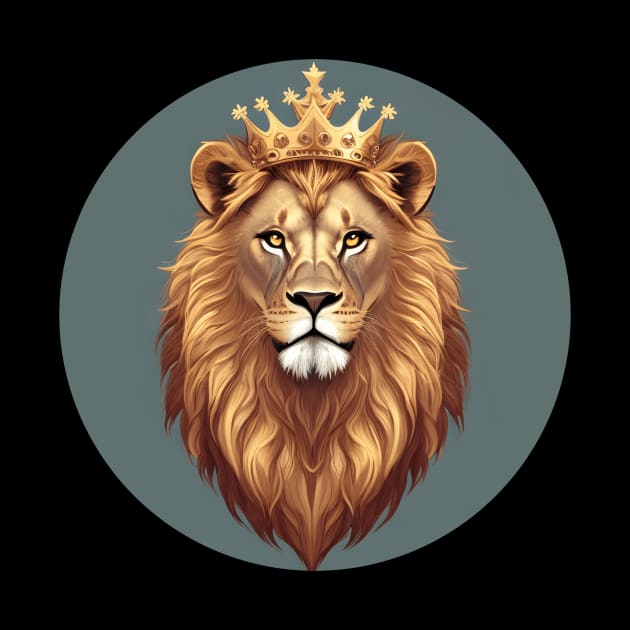 Regal Lion with Crown no.4 by Donperion