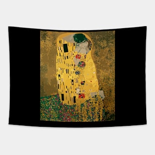 The Kiss 1907 by Gustav Klimt - lovers embrace Tapestry