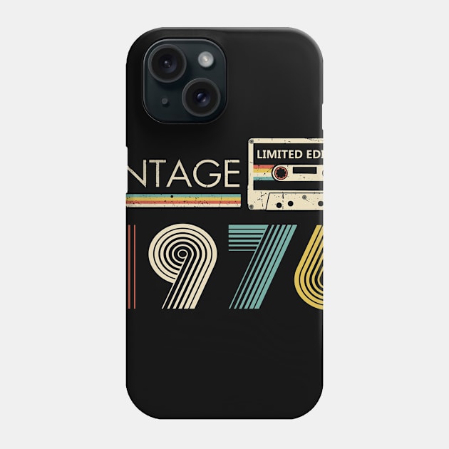 Vintage 1976 Limited Edition Cassette Phone Case by louismcfarland