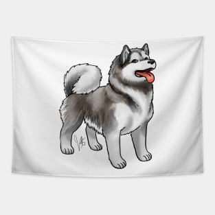 Dog - Alaskan Malamute - Gray and White Tapestry