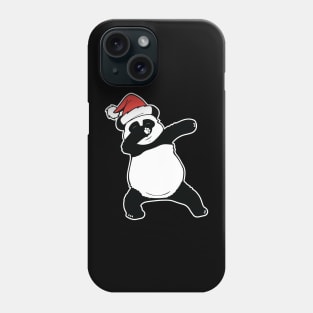 Panda Christmas Santa Hat Dabbing Panda Phone Case