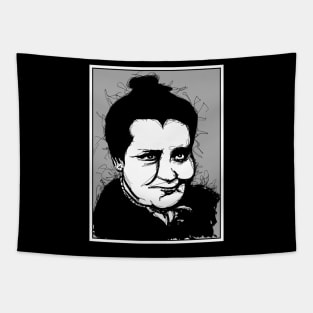 Dark and Gritty Gothic Portrait of Jolly Jane Toppan Killer Nurse Tapestry