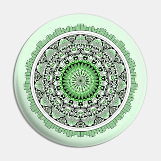 Mandala Green 1 Pin