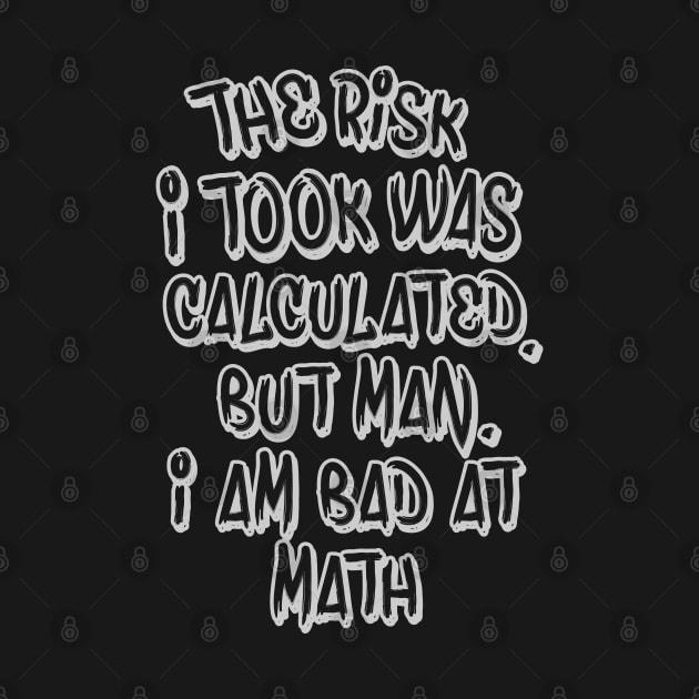 I am bad at math by naraka