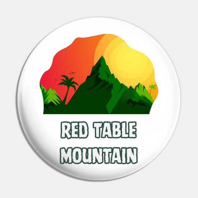 Red Table Mountain Pin by Canada Cities