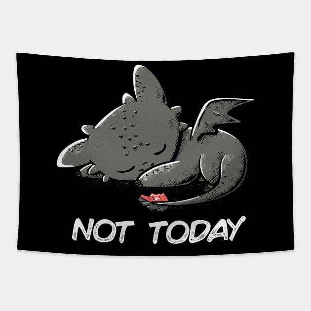 Not Today (Dark) Tapestry by eduely