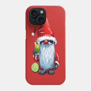 Nordic Nisse Gnome Gonk Holding A Glass Of‎ Lime Margarita Phone Case