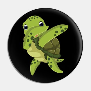 'Dabbing Sea Turtle' Funny Dabbing Animal Gift Pin