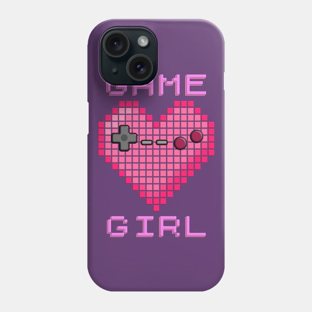 Game Girl Phone Case by Mewzeek_T