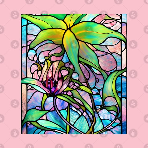 Stained Glass Lily by Chance Two Designs