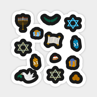 Hanukkah Doodles Sticker Pack Magnet