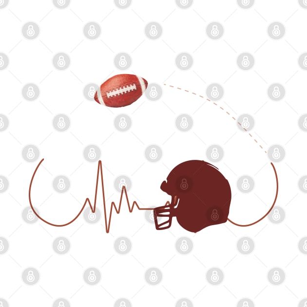 American Football HeartBeat by Tilila