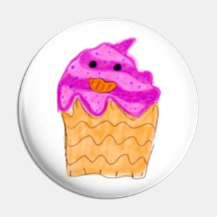 Pink cupcakes art Pin