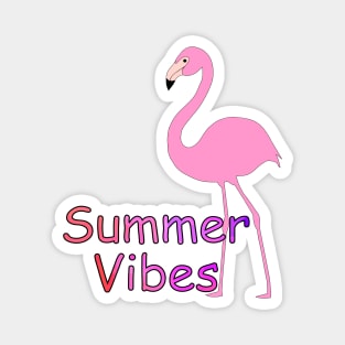 FLAMINGO Lovers Summer Vibes Magnet
