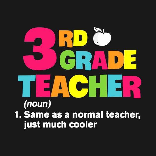 3rd Grade Teacher Definition Tee Funny School Gift by Ortizhw