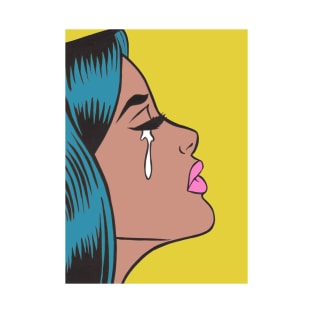 Pop Art Crying Girl T-Shirt