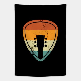 Guitar Pick Vintage Sunset Style Tapestry