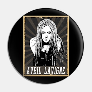 80s Style Avril Lavigne Pin