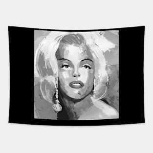 Marilyn Black and White 3 Tapestry