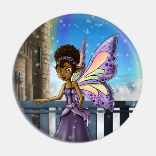 African American Fairy Pin