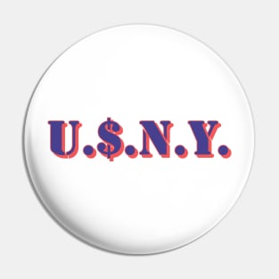 U.S.N.Y. stencil Pin