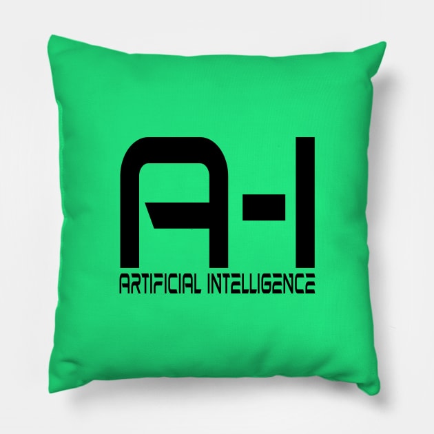 AI Artificial Intelligence Science Fiction Pillow by PlanetMonkey