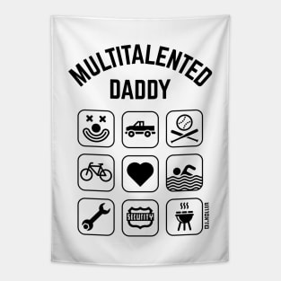 Multitalented Daddy (9 Icons) Tapestry