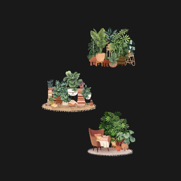 House plants in pots by gusstvaraonica