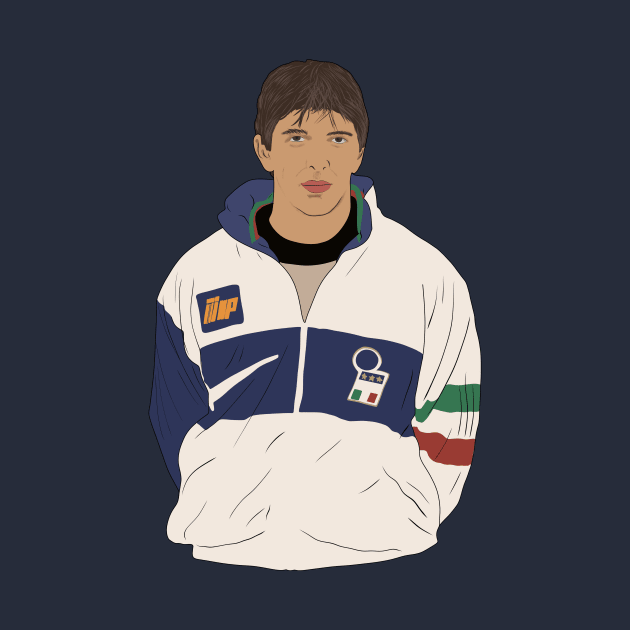 Gianluigi Buffon Italy 90s Minimalist Football by NostalgiaUltra