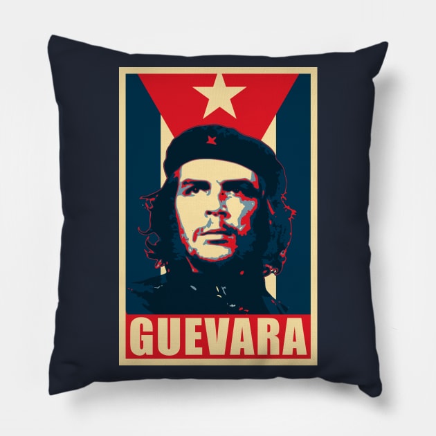 Che Guevara Poster Pop Art Pillow by Nerd_art