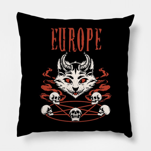 europe catanism Pillow by matilda cloud