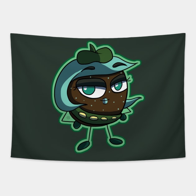 Chocolate Mint Cookie Scout Tapestry by Tommythemage