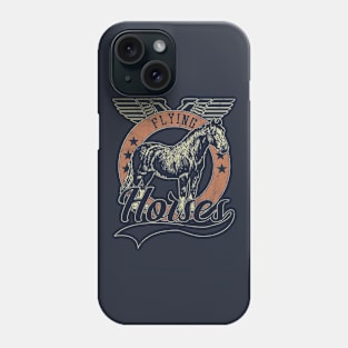 Flying Vintage Horses Phone Case