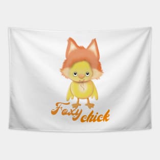 Foxy chick Tapestry