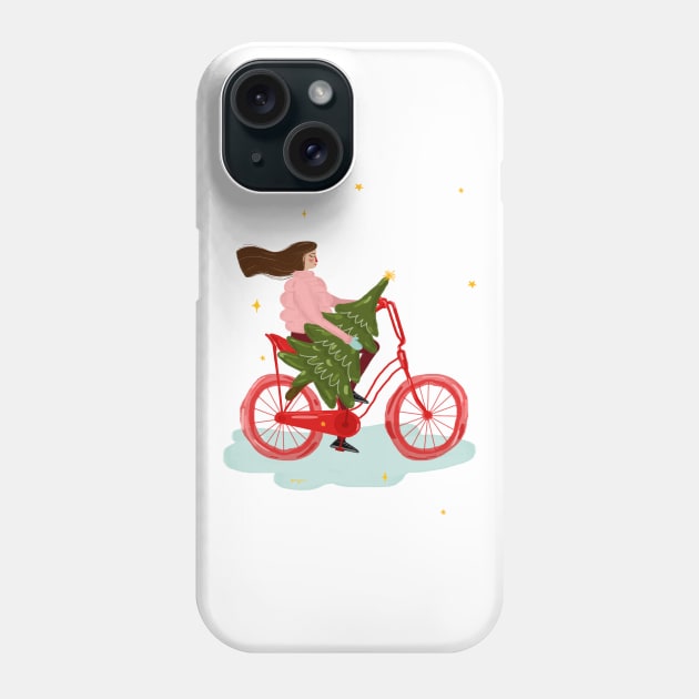 Christmas ride Phone Case by oanaxvoicu