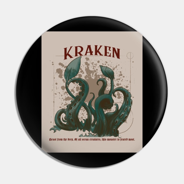 Kraken Pin by Alchemist&Co