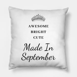 September Birthday Quotes Pillow